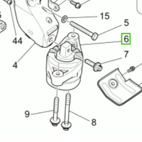 RH Side Engine Bracket for Maserati