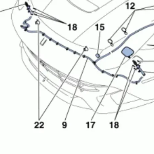 Pipe from Section to Spray Nozzles for Ferrari