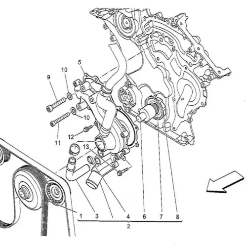 Cpl Water Pump for Maserati